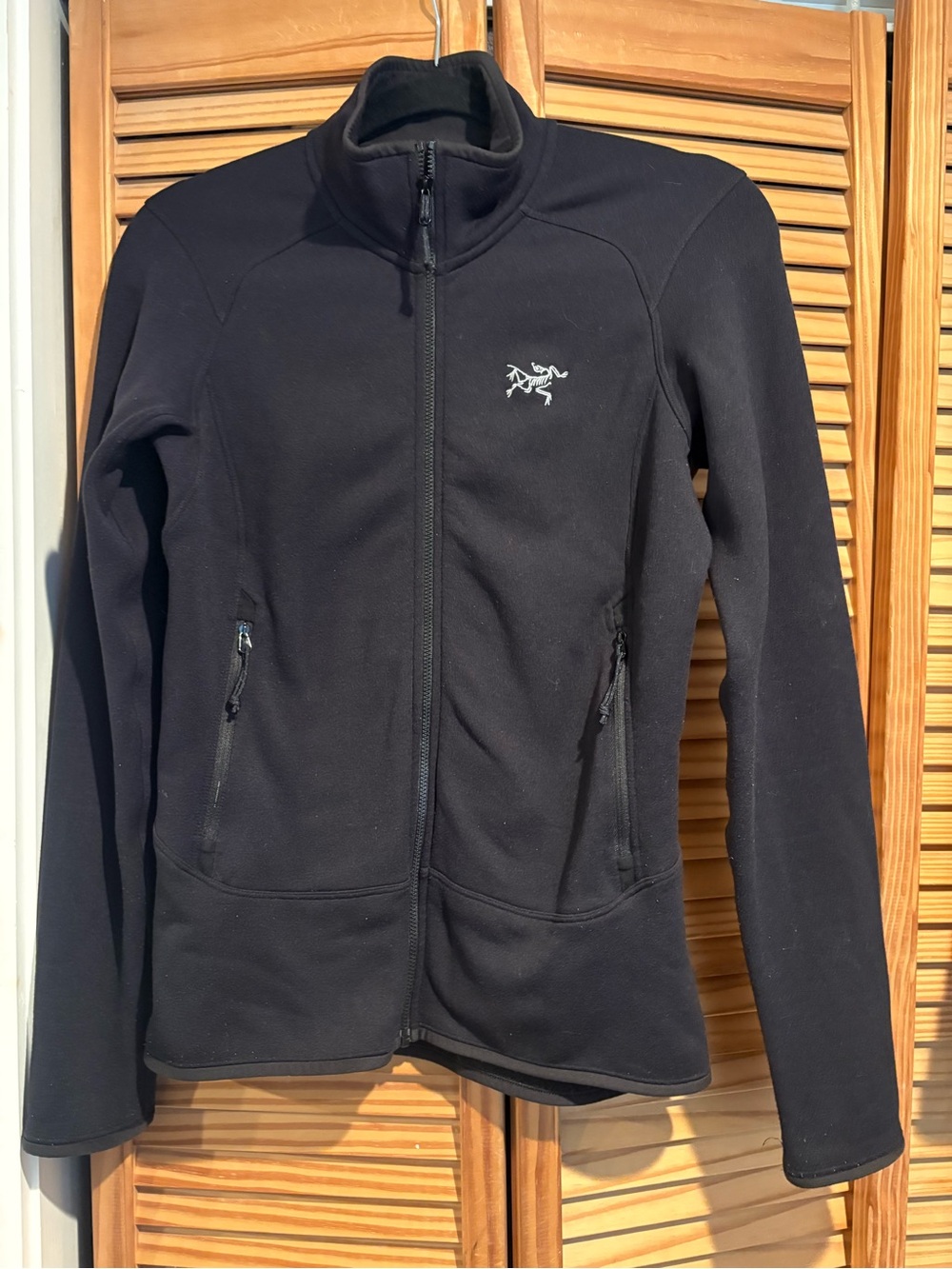 Arc’teryx Women’s Black Kyanite Polartec Fleece Full Zip Jacket Hiking Outdoors